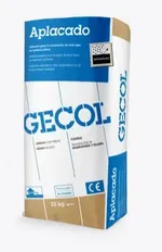 Adhesivo cementoso monocomponente, GECOL Aplacado de Gecol. Gris. 25 kg